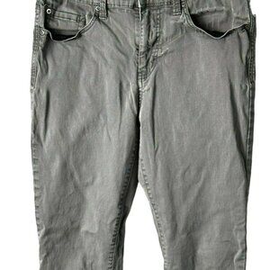 Jordache  Mens Size 32x34 Gray five Pockets Denim Straight Leg Jeans